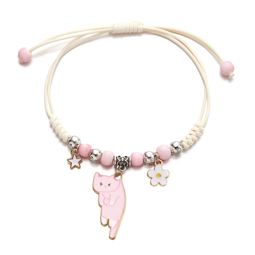 Armbånd Rosa Daggry med kattehode